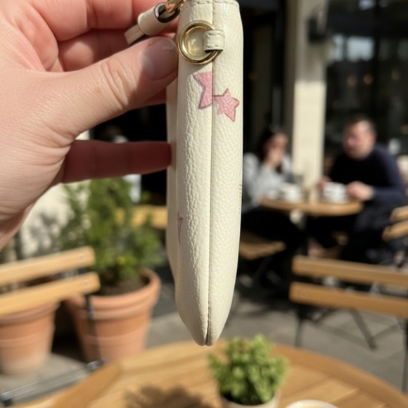 Coach Corner Zip Wristlet Disco Star Print (NWOT) - Picture 4 of 9